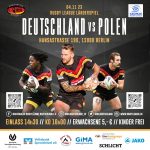 Deutschland gegen Polen eine Rugby League Länderspiel-Premiere in Berlin