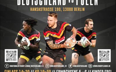 Deutschland gegen Polen eine Rugby League Länderspiel-Premiere in Berlin